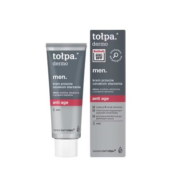Tołpa dermo men., anti age, krem przeciw oznakom starzenia, 40 ml