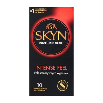 Skyn Intense Feel, nielateksowe prezerwatywy z wypustkami, 10 szt.