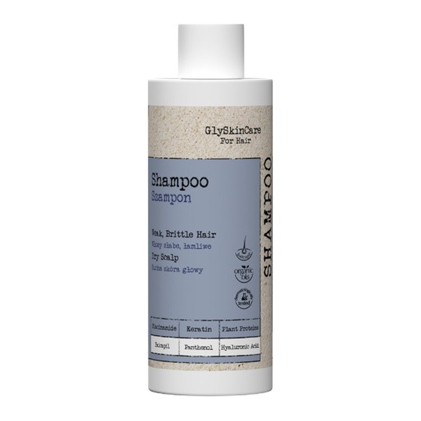 GlySkinCare GlySkinCare For Hair, szampon do włosów słabych i łamliwych, 200 ml — Składniki i ocena
