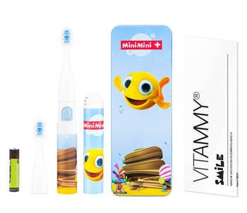 Vitammy Smile MiniMini+, szczoteczka soniczna dla dzieci Rybka MiniMini, 1 szt.