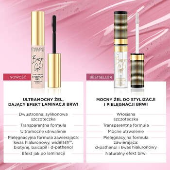 Eveline Brow & Go!, ultramocny żel do brwi, 6 ml