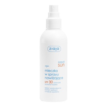 Ziaja Sopot Sun, mleczko nawilżające SPF 30, spray, 170 ml
