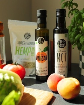 Diet-Food, Bio Ocet Jabłkowy 6%, 250 ml