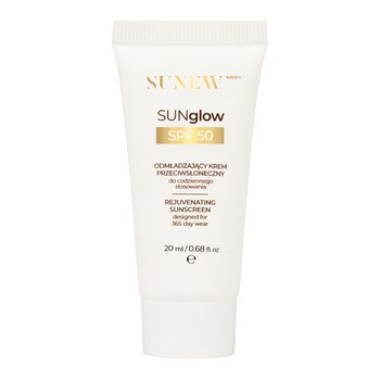SunewMed+ Sunglow SPF 50, odmładzający krem przeciwsłoneczny, 20 ml