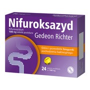 alt Nifuroksazyd Gedeon Richter, 100 mg, tabletki powlekane, 24 szt.