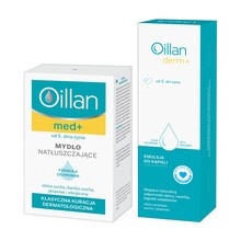 Zestaw Oillan Derm+ emulsja do kąpieli + mydło natłuszczające GRATIS