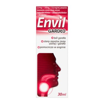 Envil gardło, aerozol do stosowania w jamie ustnej, 30 ml