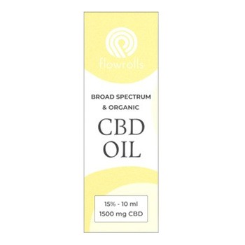 Flowrolls, Olejek konopny, Broad Spectrum CBD 15%, 10 ml