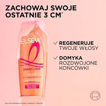 L'Oreal Paris Elseve Dream Long, szampon odbudowujący do włosów długich i zniszczonych, 400 ml