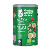 Gerber Organic, chrupki ryżowo-pszenne, banan, malina, 8 m+, 35 g https://azcdn.doz.pl/image/d/product/f585d124-scale-180x180.png