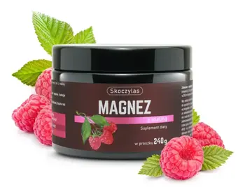 Skoczylas Magnez z maliną, proszek, 240 g