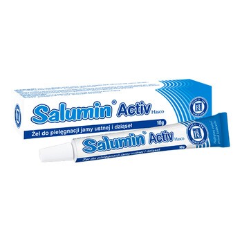 Salumin Activ Hasco, żel przeznaczony do pielęgnacji błony śluzowej jamy ustnej, 10 g