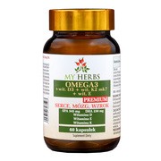 My Herbs Omega 3 + Wit.D3 + Wit. K2 MK7 + Wit.E Premium, kapsułki, 60 szt. https://azcdn.doz.pl/image/d/product/e5661831-scale-180x180.png