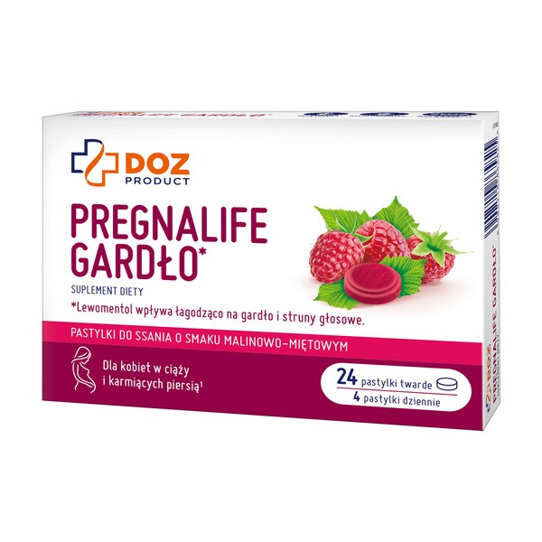 Pregnalife Gardło pastylki twarde 24 szt [DOZ PRODUCT] - DOZ PRODUCT