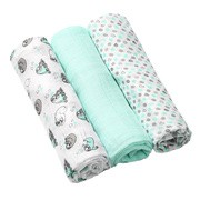 BabyOno, naturalne pieluszki z włókien bambusa organicznego, kolor miętowy, 3 szt.