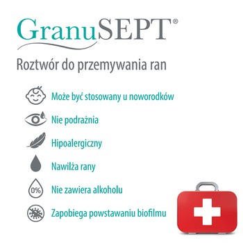 GranuSEPT, roztwór do przemywania ran, 1000 ml