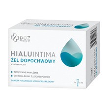 DOZ PRODUCT Hialuintima, żel dopochwowy, 7 aplikatorów x 5 ml