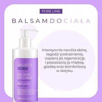 Sylveco Pure Line, balsam do ciała, odżywczo-kojący, 300 ml