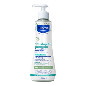 Mustela Stelatopia+, krem uzupełniający lipidy, przeciwświądowy, 300 ml
