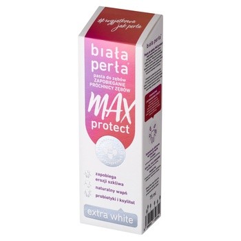 Biała Perła Max Protect Extra White, pasta do zębów, 75 ml