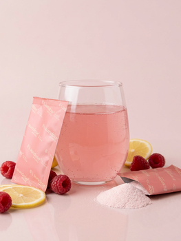 Sundose Everyday For Skin Anti-Aging Kwas Hialuronowy i Witamina C, saszetki z proszkiem, smak malinowo-cytrynowy, 15 szt.