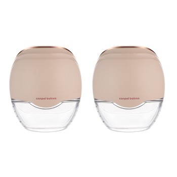 Canpol Babies Hands-Free, podwójny laktator bezprzewodowy, muszlowy, 2 szt.