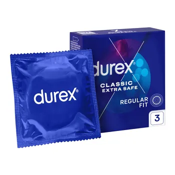 Durex Extra Safe prezerwatywy powlekane środkiem nawilżającym 3 szt.