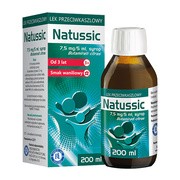 Natussic, (7,5 mg/5 ml), syrop, 200 ml        
