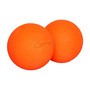 Qmed Lacrosse Duo Ball, mini wałek rehabilitacyjny i do masażu, pomarańczowy, 1 szt.