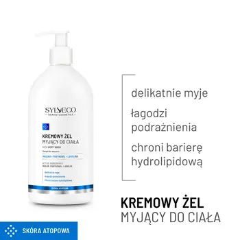 Sylveco Dermo, kremowy żel myjący do ciała, 1000 ml