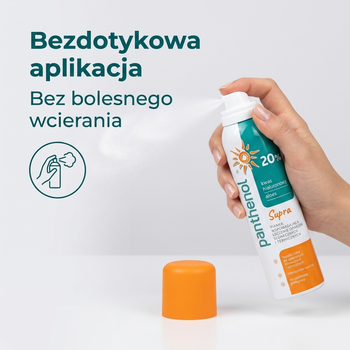 Panthenol 20% Supra, pianka, nawilżająco-łagodząca, 150 ml