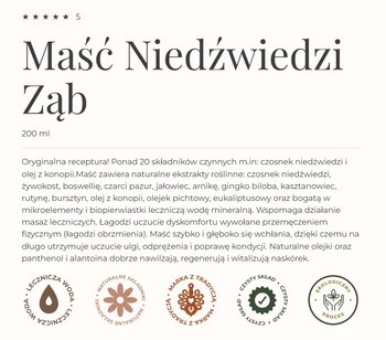 Gorvita, maść Niedźwiedzi Ząb, 200 ml