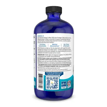 Nordic Naturals, Omega-3 1560 mg, smak cytrynowy, płyn, 473 ml
