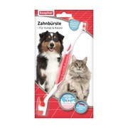 alt Beaphar Toothbrush, dwugłowicowa szczoteczka do zębów dla psów i kotów, 1 szt.