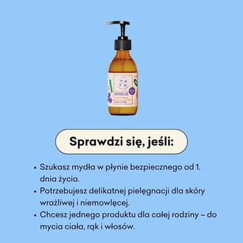 Mydlarnia 4 Szpaki, Bombelek, naturalne mydło w płynie od 1. dnia życia, 300 ml