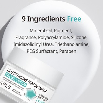 APLB Glutathione Niacinamide Facial Cream, krem rozjaśniający do twarzy z glutationem i niacynamidem, 55 ml