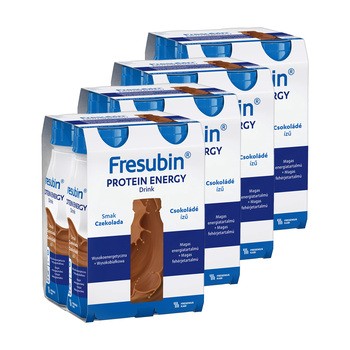 Zestaw 4x Fresubin Protein Energy Drink, płyn o smaku czekoladowym, 4 x 200 ml