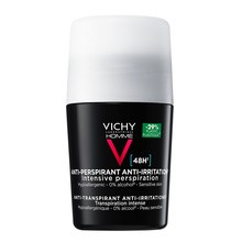 Vichy Homme, dezodorant-antyperspirant 48h, skóra wrażliwa, roll-on, 50 ml
