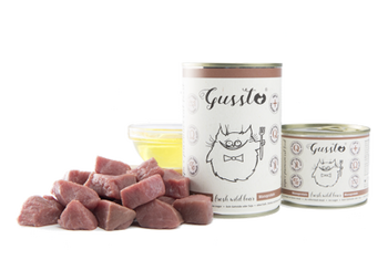 Gussto Fresh Wild Boar, mokra karma dla kotów, dzik, 400 g