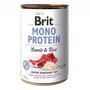 Brit Mono Protein Lamb & Rice, monobiałkowa karma mokra dla psów, jagnięcina i ryż, 400 g