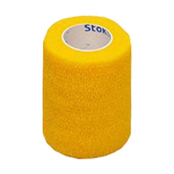 StokBan bandaż elastyczny, samoprzylepny, 4,5 m x 10 cm, żółty, 1 szt.