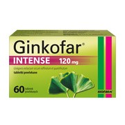 Ginkofar Intense, 120 mg, tabletki powlekane, 60 szt.