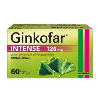 Ginkofar Intense, 120 mg, tabletki powlekane, 60 szt.
