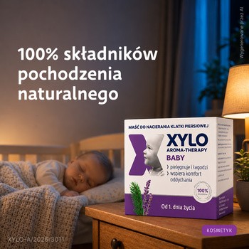 Xylo Aroma-Therapy Baby, maść do nacierania klatki piersiowej od 1. dnia życia, 50 ml
