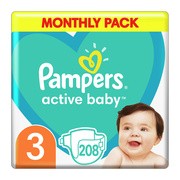 Pampers Active Baby 3, (6-10 kg), 208 szt.