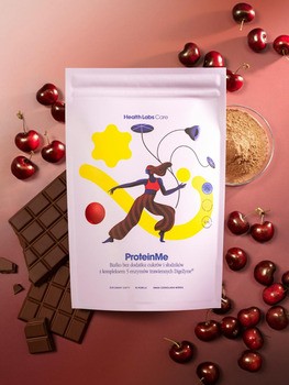Healht Labs ProteinMe, proszek, smak czekolada-wiśnia, 519 g