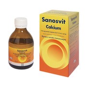 alt Calcium Sanosvit, syrop bananowy, 150 ml