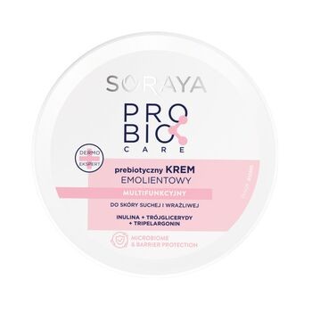 Soraya Probio Care, prebiotyczny krem emolientowy multifunkcyjny do skóry suchej i wrażliwej, 200 ml