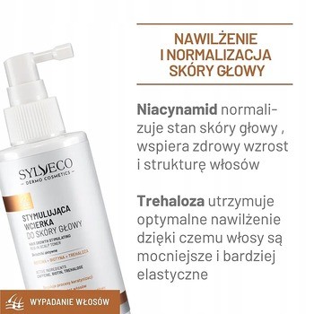 Sylveco Dermo, Wypadanie włosów, wcierka do skóry głowy, 145 ml
