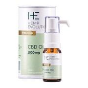 Hemp Evolution, Olejek CBD Premium 1000 mg, krople, 10 ml        
